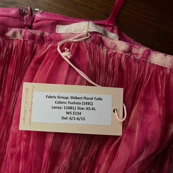 Hutch for Anthropologie Elegant Floral Tulle mini dress - Picture 6 of 8